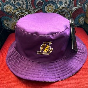 Ultra Game 
LA Lakers Embroidered Patch
Purple Reversible Bucket Hat NWT OS